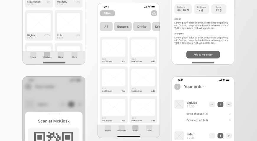 UI design wireframe - Master App Design Wireframes Guide | ANODA UX Design Agency