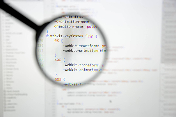 CSS animation code on monitor - Developing Real Css Code On Screen Abstract Programming Workflow ...