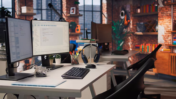 Web developer workspace - Web developer workspace Images - Free Download on Freepik