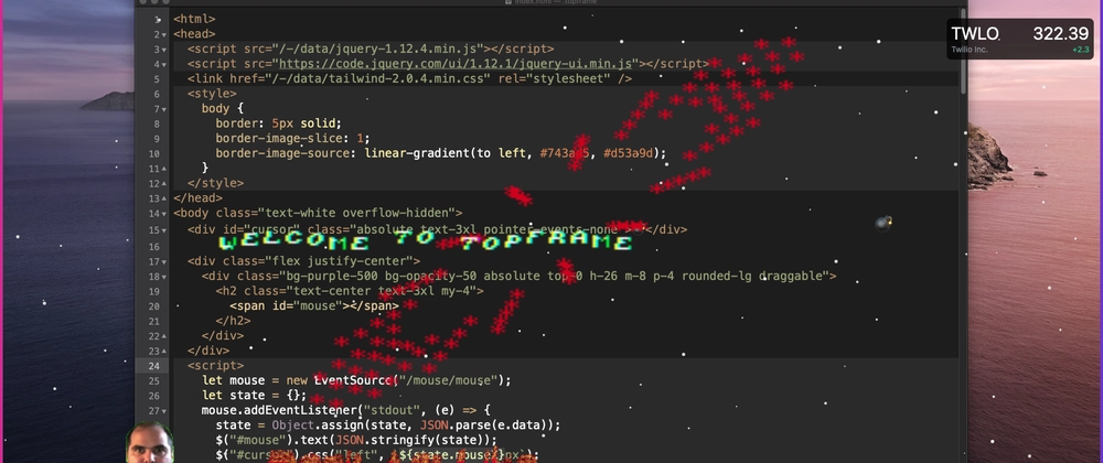 HTML code on screen - Customize your computer screen with HTML and JavaScript - DEV ...
