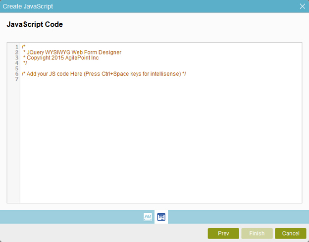 JavaScript code on screen - JavaScript Code screen